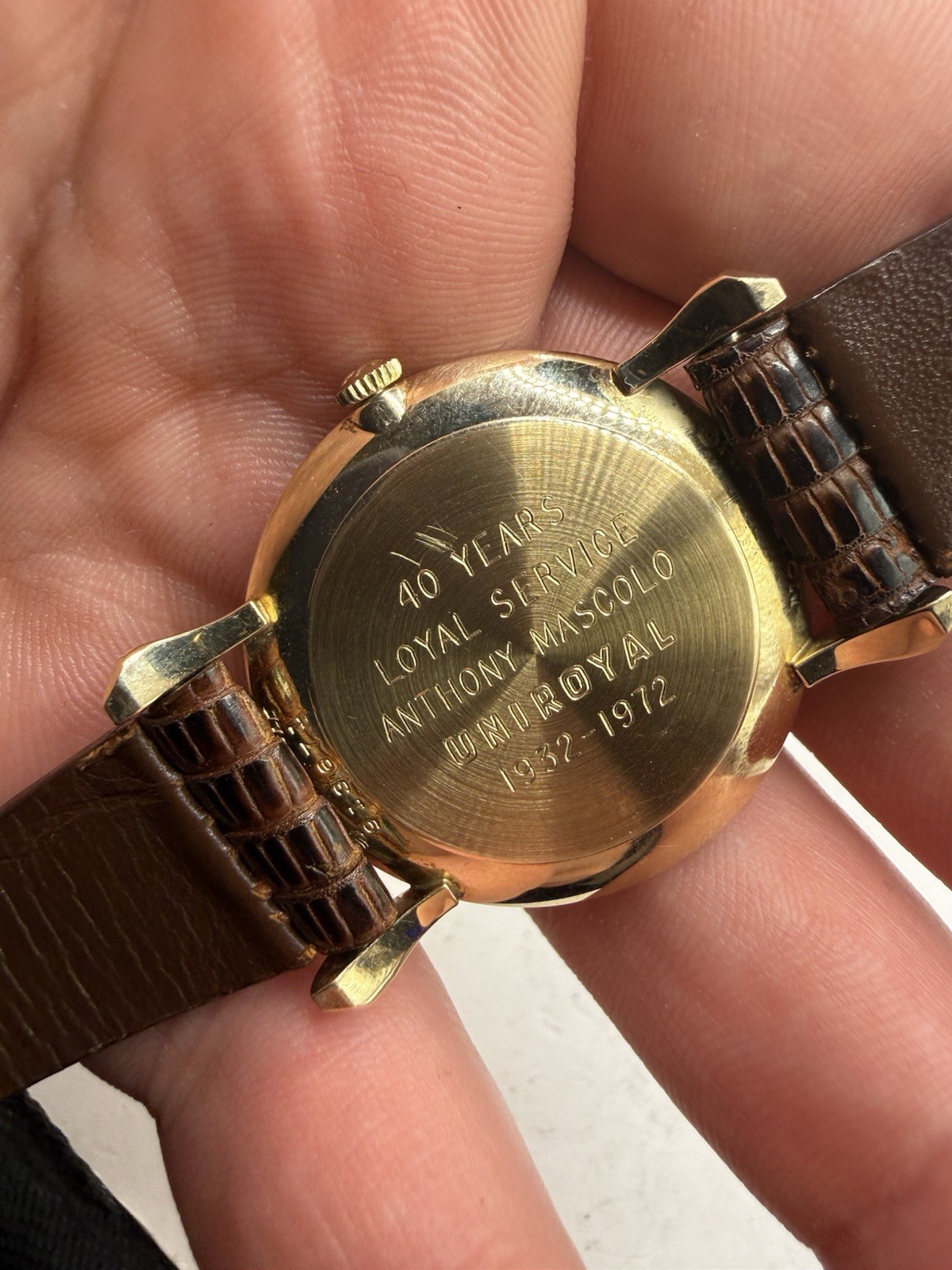 VINTAGE 1972 Hamilton Masterpiece 10K Solid Gold Mens Watch Sub Seconds RUNS