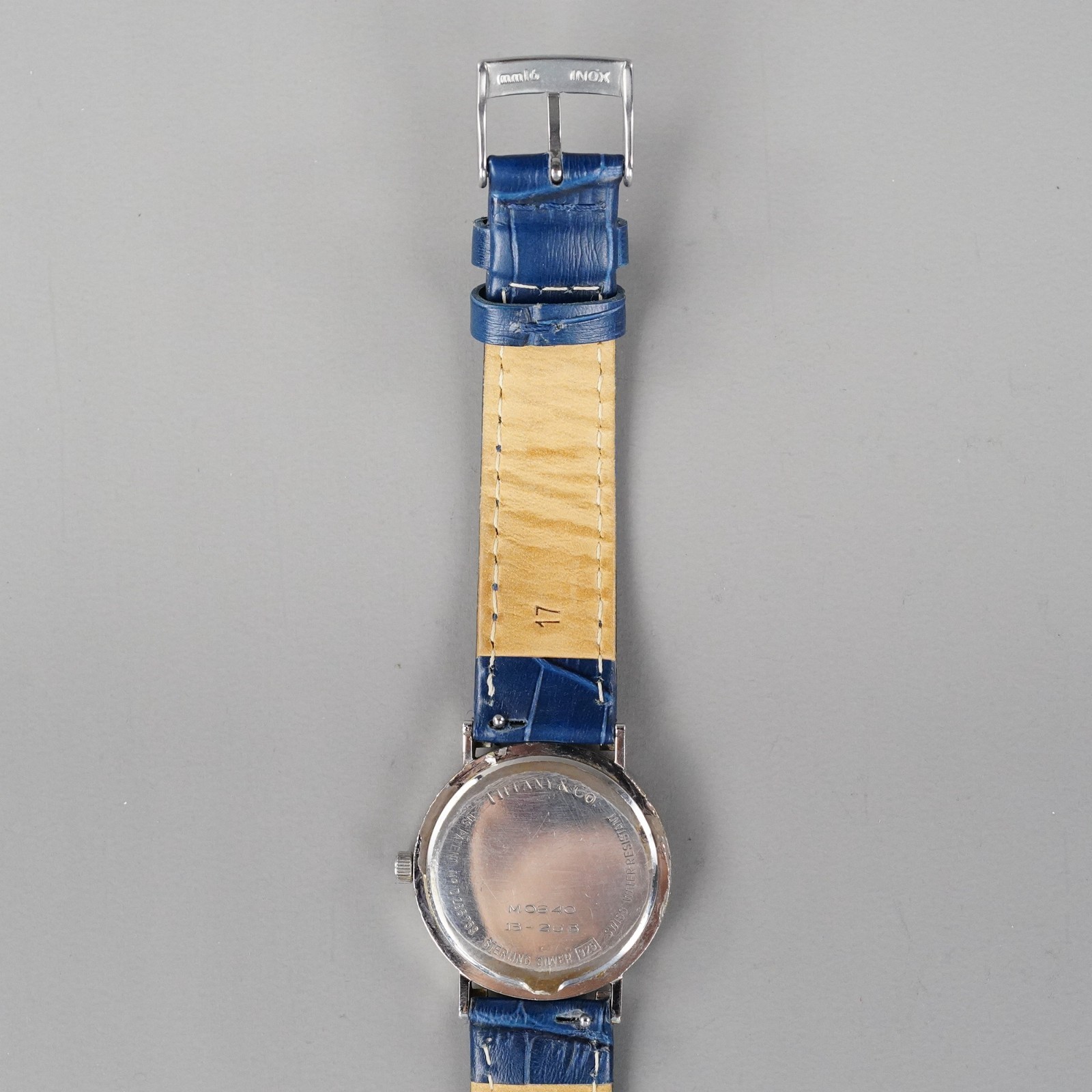 TIFFANY&CO Vintage Atlas Sterling Silver Case Men’s Watch Silver 31mm NewBattery