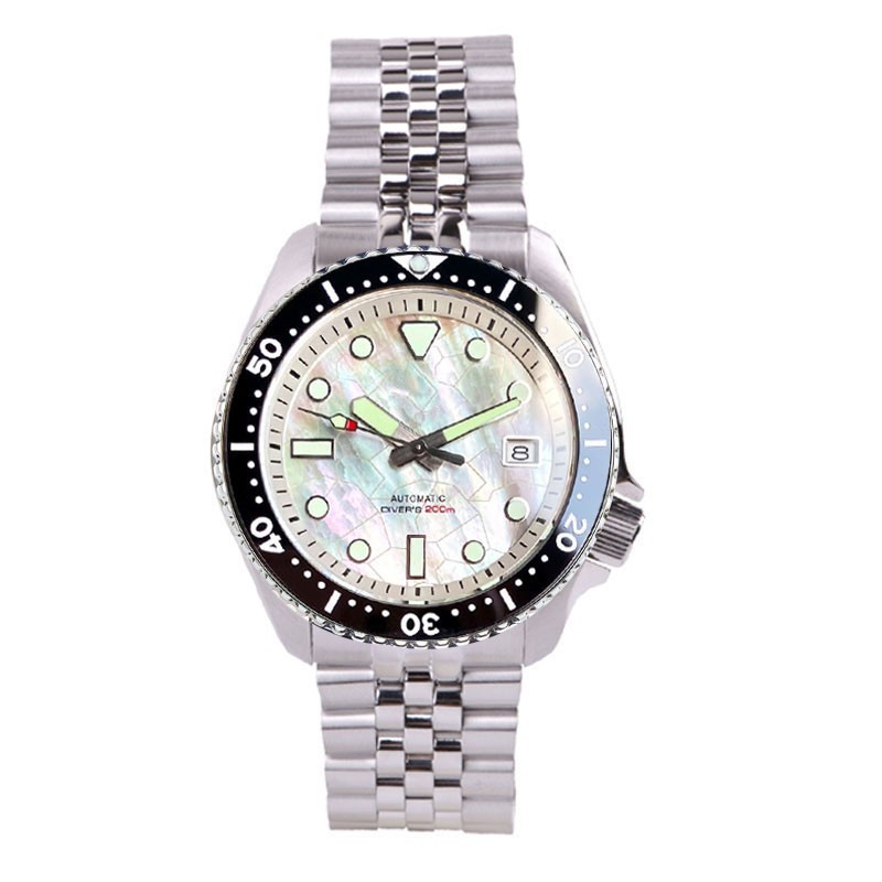41mm SKX Model 200M Dive Japan NH35A MOP Shell Dial Sapphire Lume Dive Men Watch