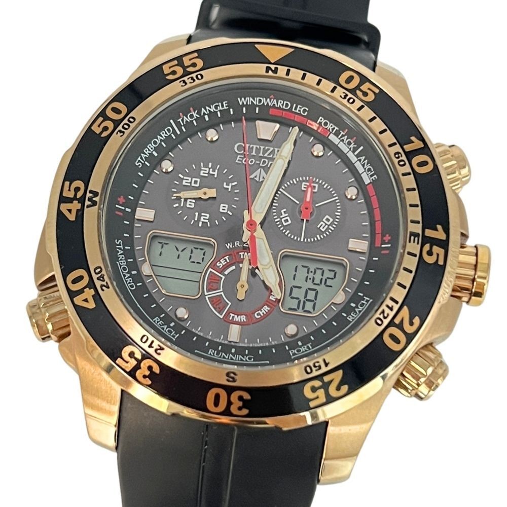 Citizen Promaster Chronograph Eco-Drive C660-S067634 Gold Black Mens Watch