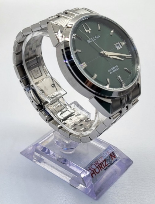 Bulova – Sutton, Green Dial Stainless Men’s Automatic Watch 96B424