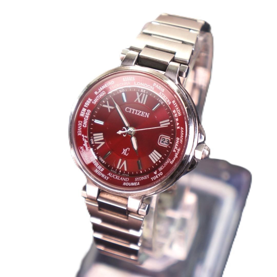 CITIZEN xC Happy Flight Red Dial Watch EC1010-57W From Japan