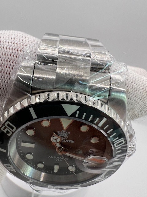 USA SELLER! Steeldive Gray SD1953 Diver/Sub-Bracelet Choice w/Grey Rubber Option