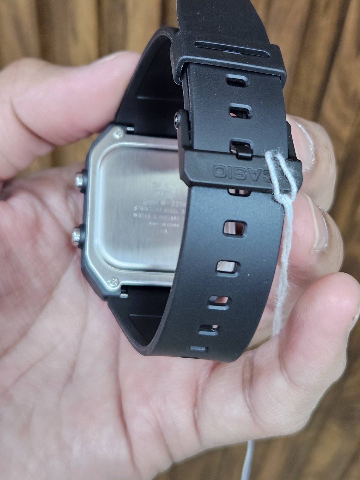 Casio W-221H-1BVDF Black Digital Watch 50M WR 10 Year Battery NEW