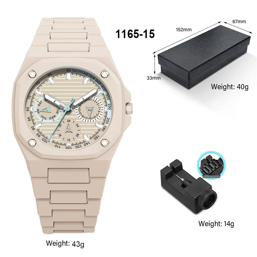 2026 long-lasting fashion brand lightweight granular polycarbonate strap, round