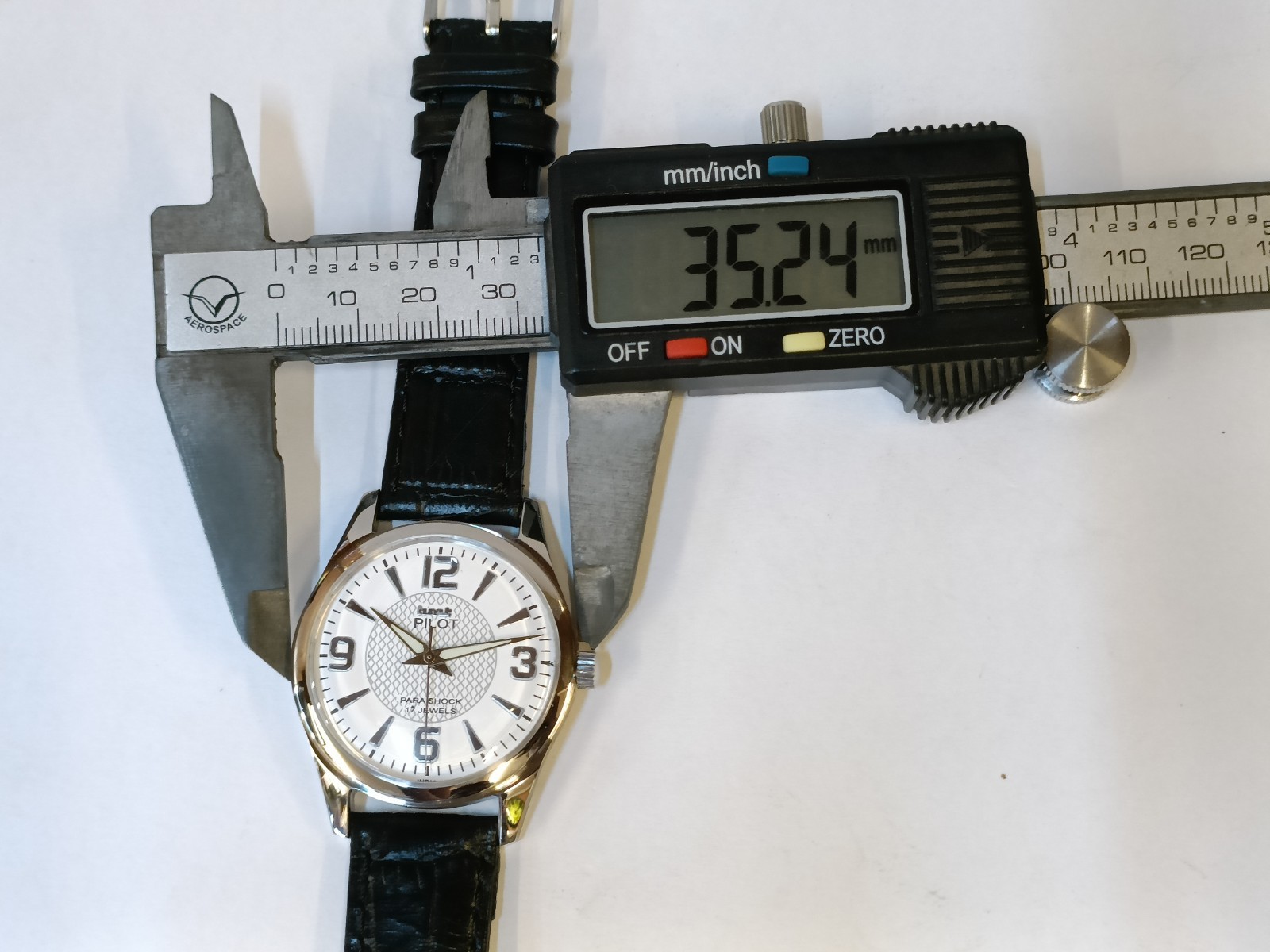 REFURBISHED HMT PILOT 17J WINDING WHITE DIAL 0231 INDIA MEN’S WORKING CONDITION
