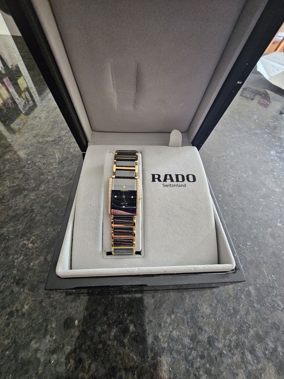 Rado Jubile Ceramic Diamond Quartz Watch Women