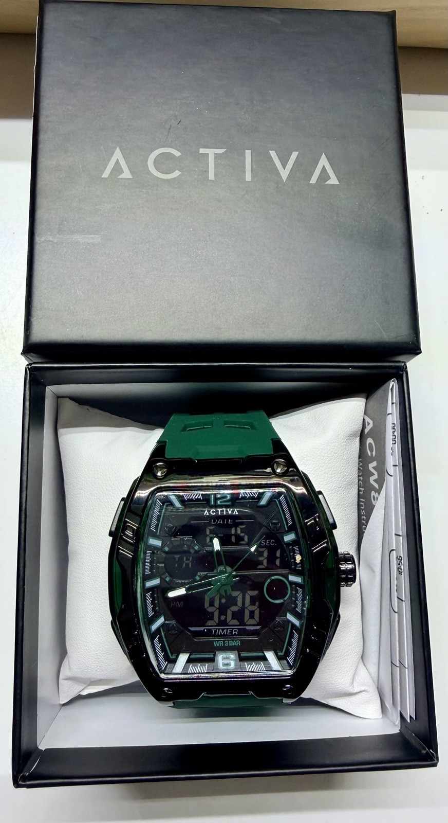 ACW8130-003 – Activa X Invicta Digital Men’s Watch – 46mm, Army Green