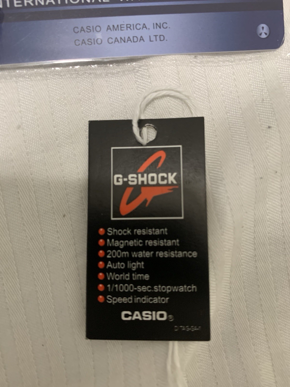 Casio G-SHOCK Analog/Digital White Resin Quartz Shock-Resist 200m Box
