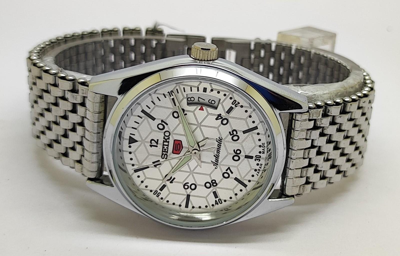 Refurbished Automatic Men’s Watch Day Date | Classic Vintage Style | Steel Strap