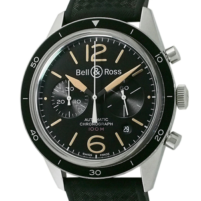 Used Bell & Ross vintage 126 chronograph BR126-94-SP Wrist watch