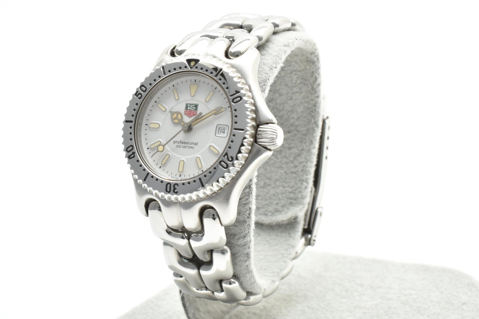 [NEAR MINT] TAG HEUER Sel WG1312-2 Date white Dial Quartz Ladies Watch JAPAN