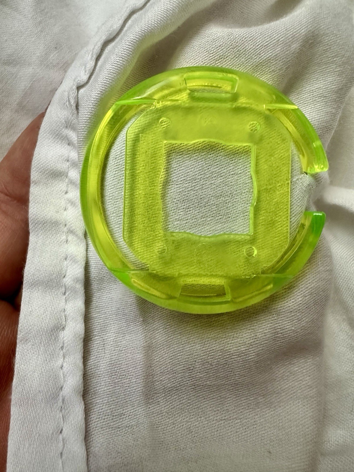 POP swatch – Swiss Made Quartz Analog Space Dial Green Plastic Case Fabric Strap