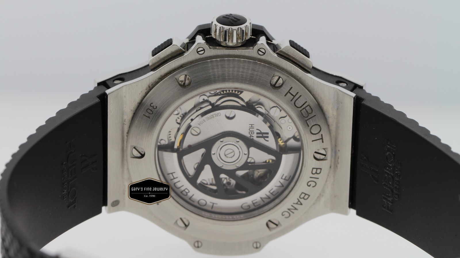 Hublot Big Bang 301.SX.130.RX 44mm Custom Bezel Black Rubber Chrono Men’s Watch