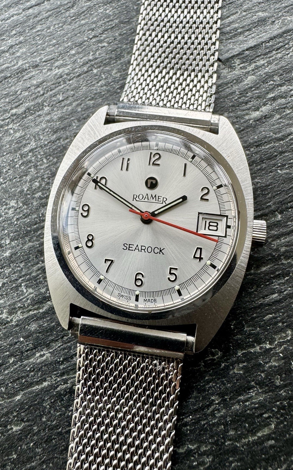 VINTAGE ROAMER SEAROCK MEN WRISTWATCH REF:521-2120.332 CIRCA:1970’s-OVERSIZE