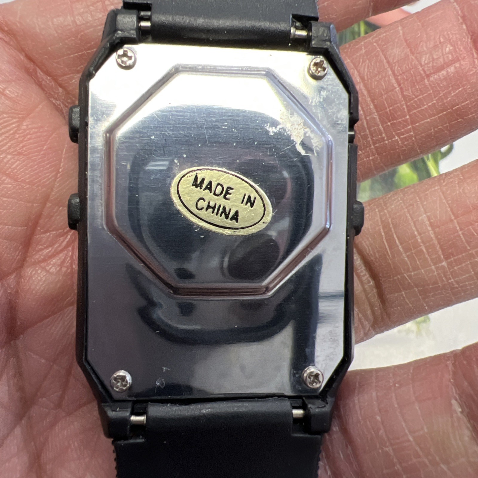 Unisex Adults Black Talking Alarm Watch( Defective For Parts 😩)good Luck Bi