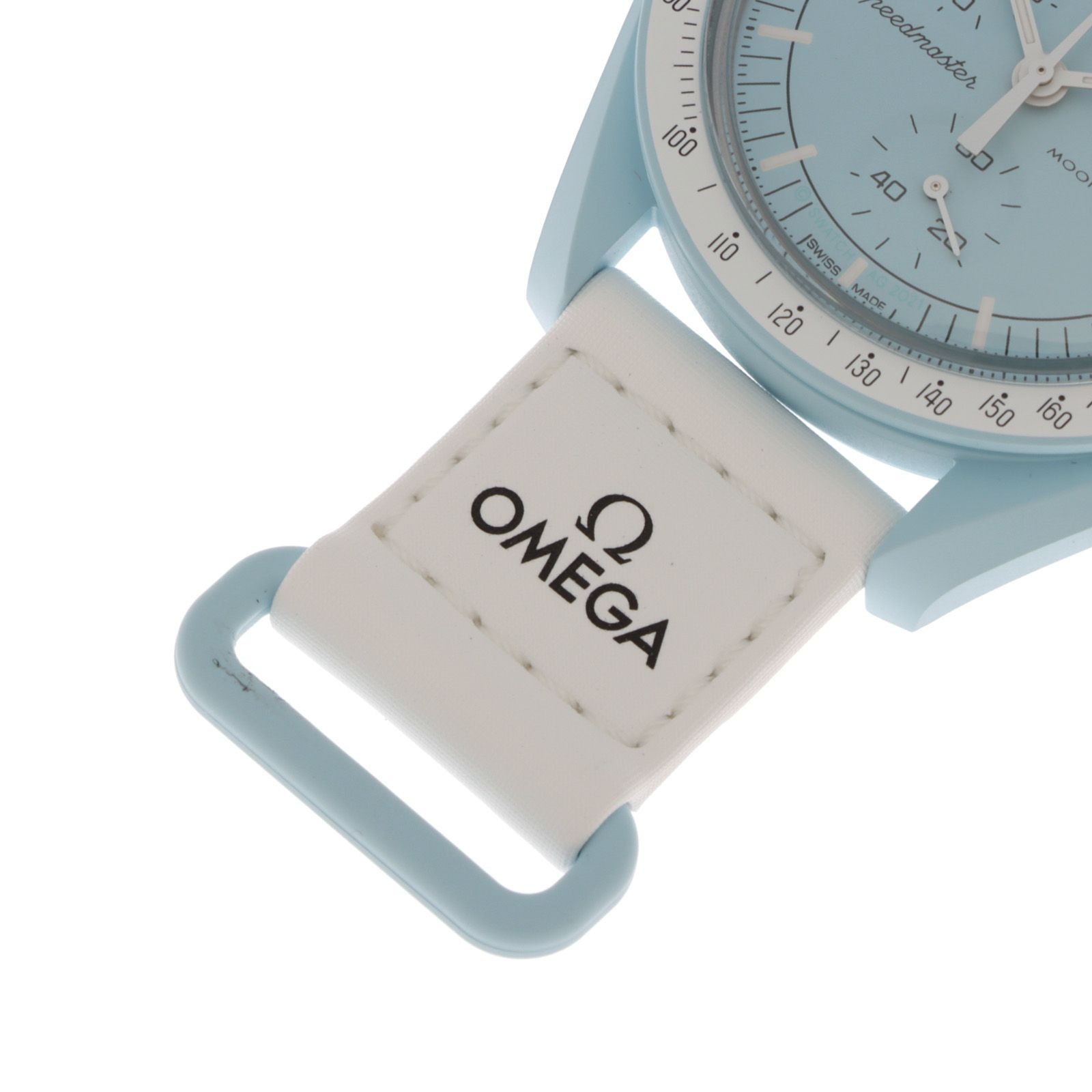 Swatch OMEGA MOONSWATCH MISSION TO URANUS SO33L100 Watch Nylon Bio Ceramic Quart