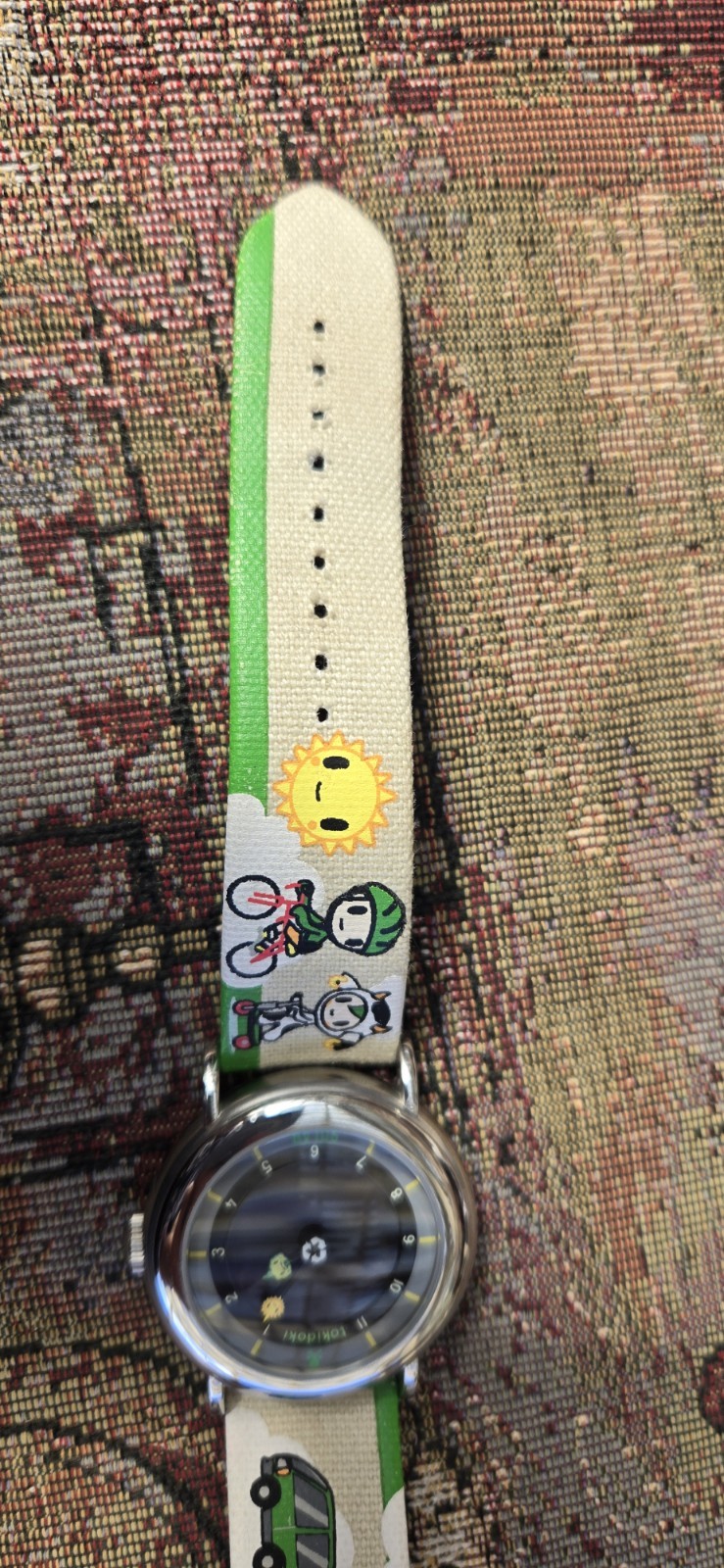 TOKIDOKI 2008 eco solar analog watch w/ box and papers