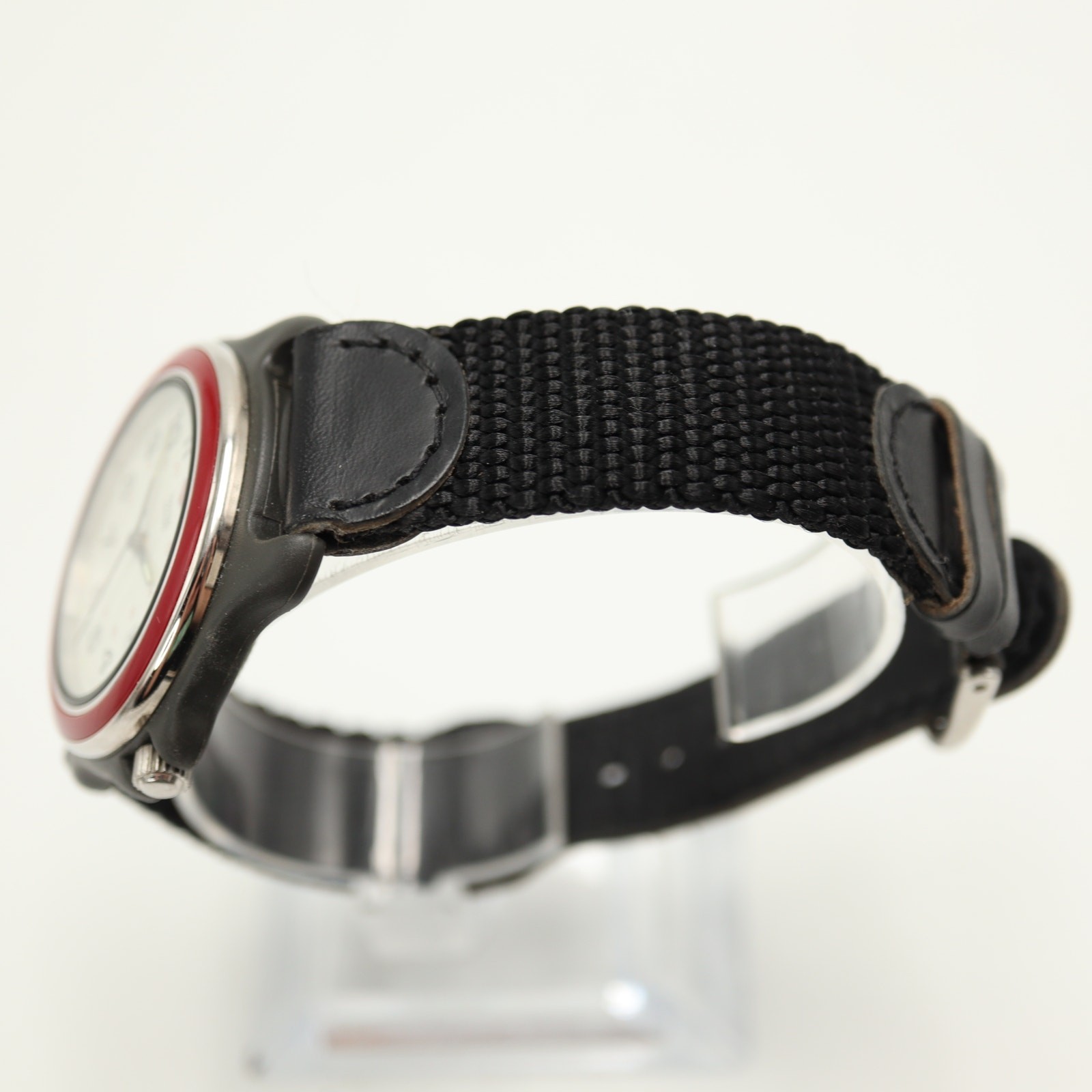 Vintage Swiss Army Marlboro Adventure Team 38mm Watch Date Red Bezel New Battery
