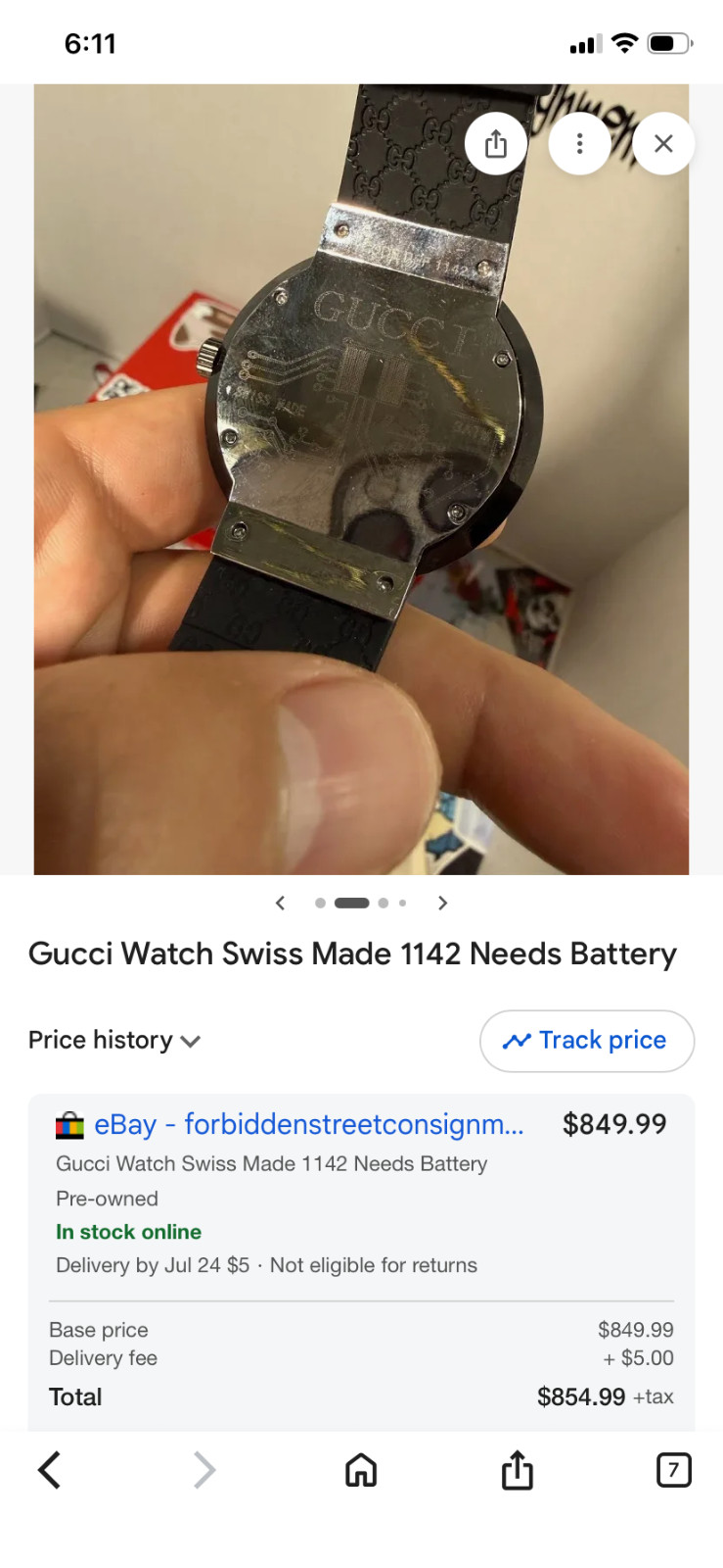 gucci watch men