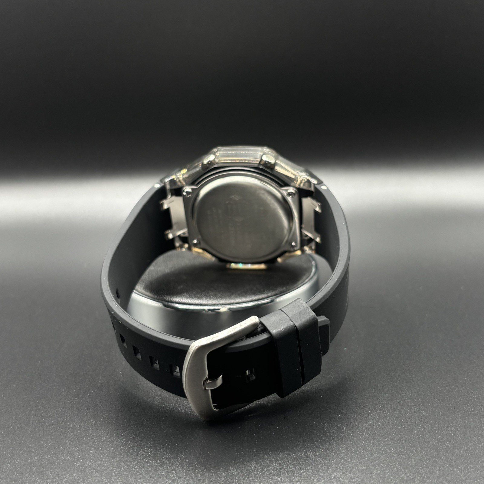Casio G shock GA2100-A1A CasiOak Clear Case Steel Screws Black on Black FREESHIP