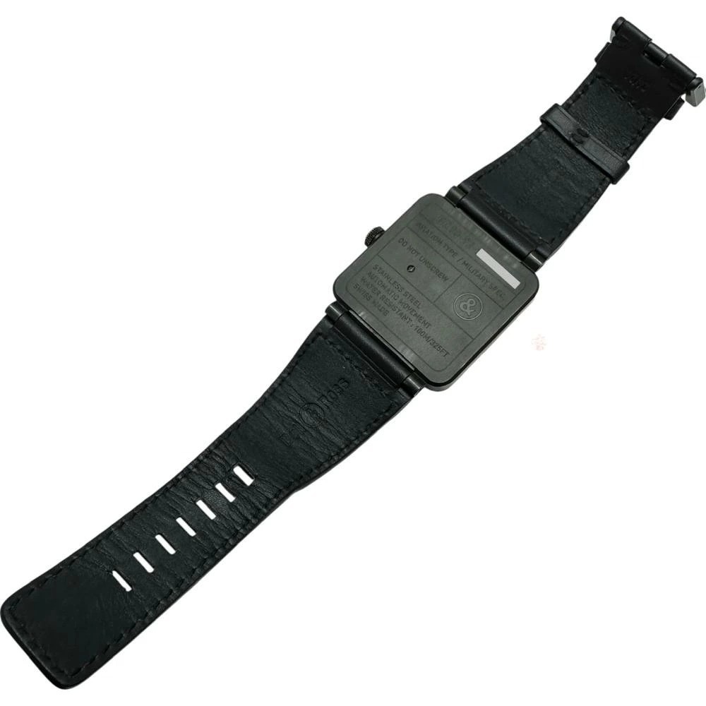 Bell Ross BR03-92 Phantom Black Automatic 42mm Date Leather Men’s Watch