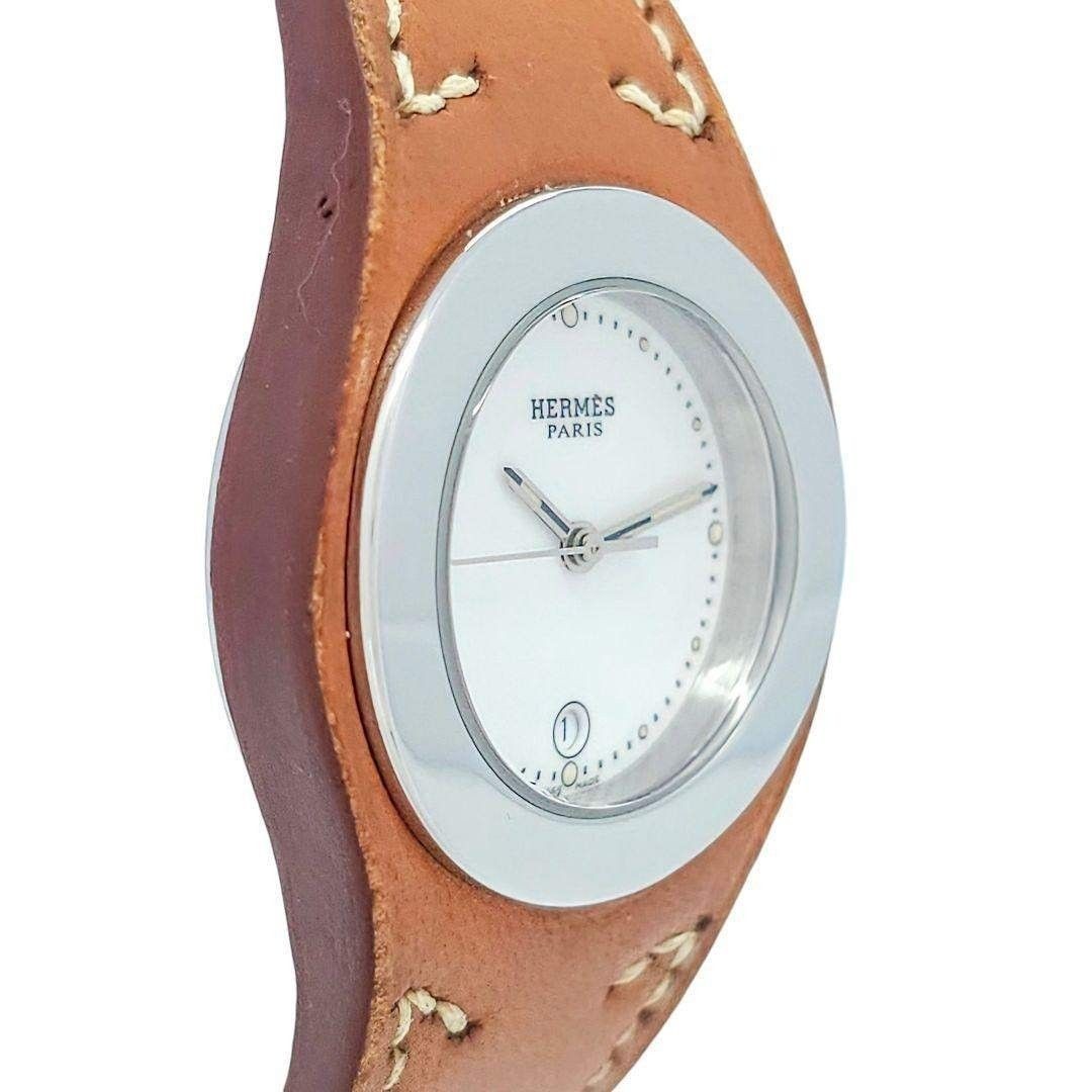 Brand new battery included. HERMES Arcé HA3.210 women’s watch.