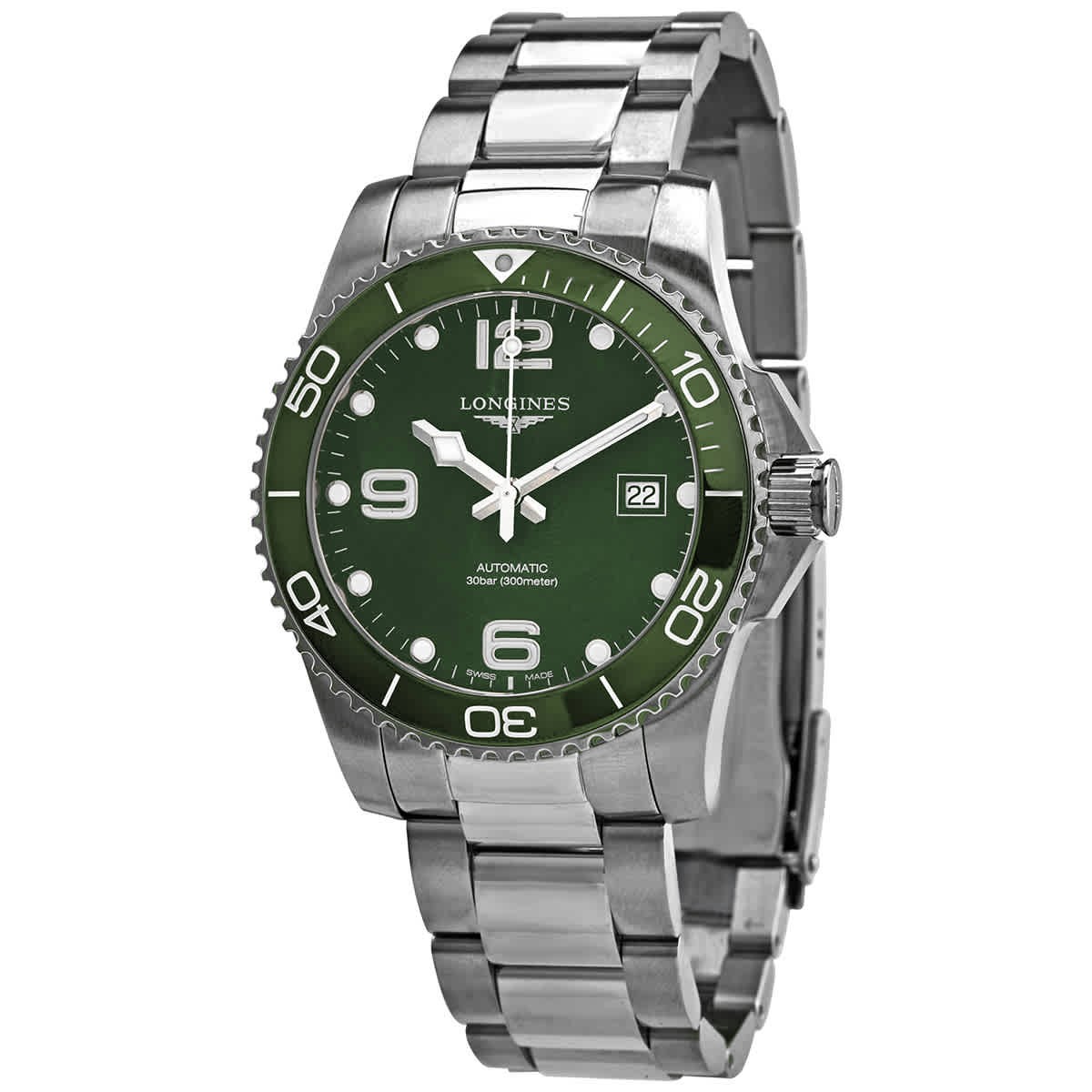 Longines HydroConquest Automatic Green Dial Men’s Watch L37814066