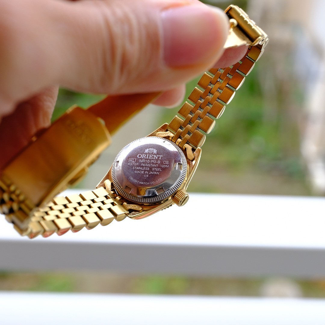 Exc+5 ORIENT President Day-Date Automatic Gold w/Box
