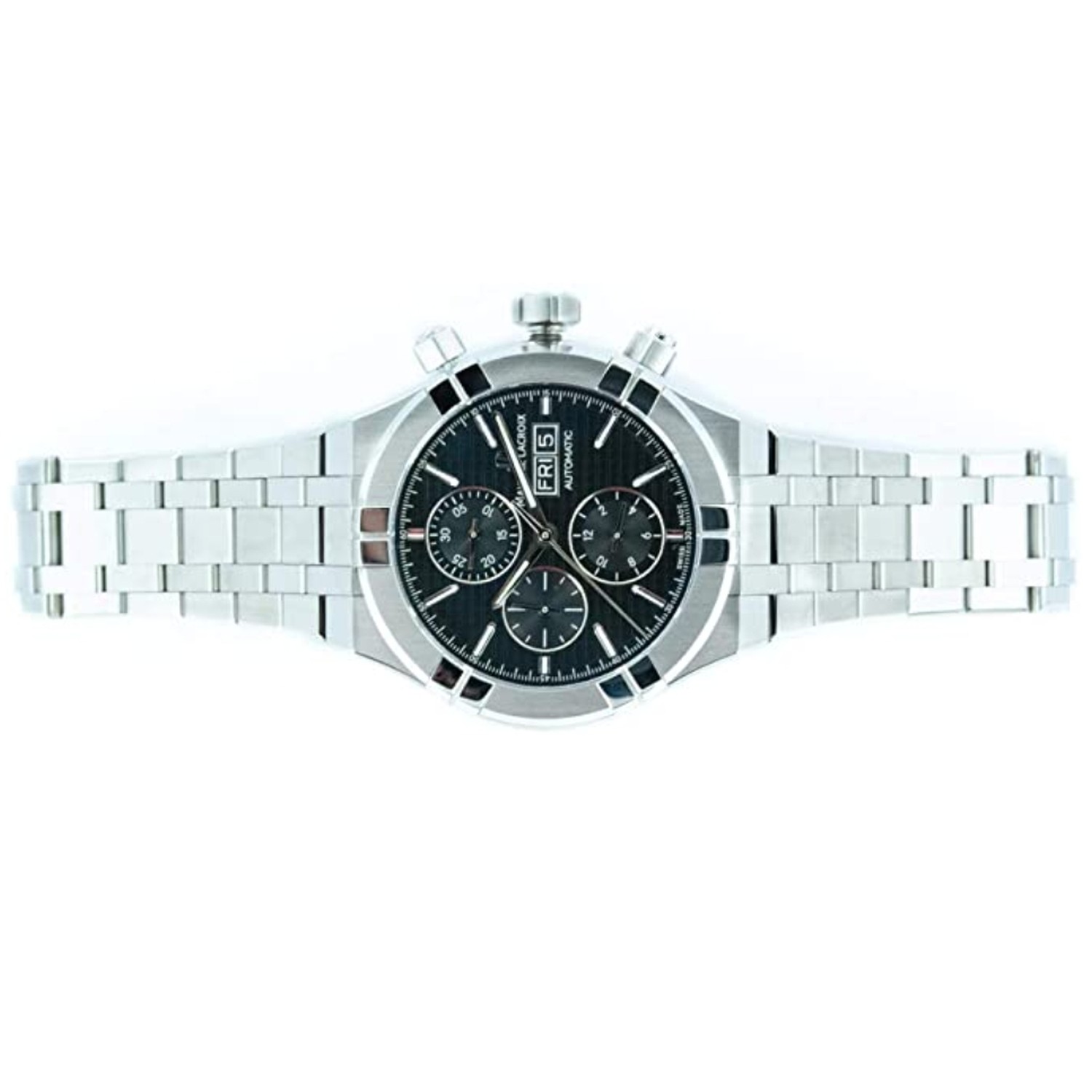 Maurice Lacroix AI6038-SS002-330-1 Men’s Aikon Black Automatic Watch