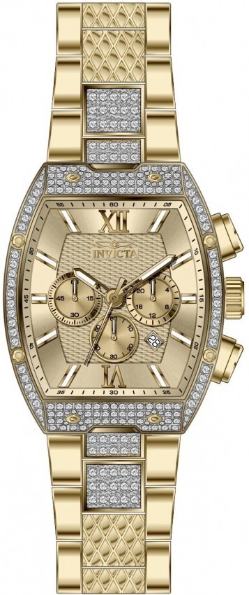 Invicta Celestial Primus Men’s Quartz 42.5mm Austrian Pave Crystal SS 50193 NIB
