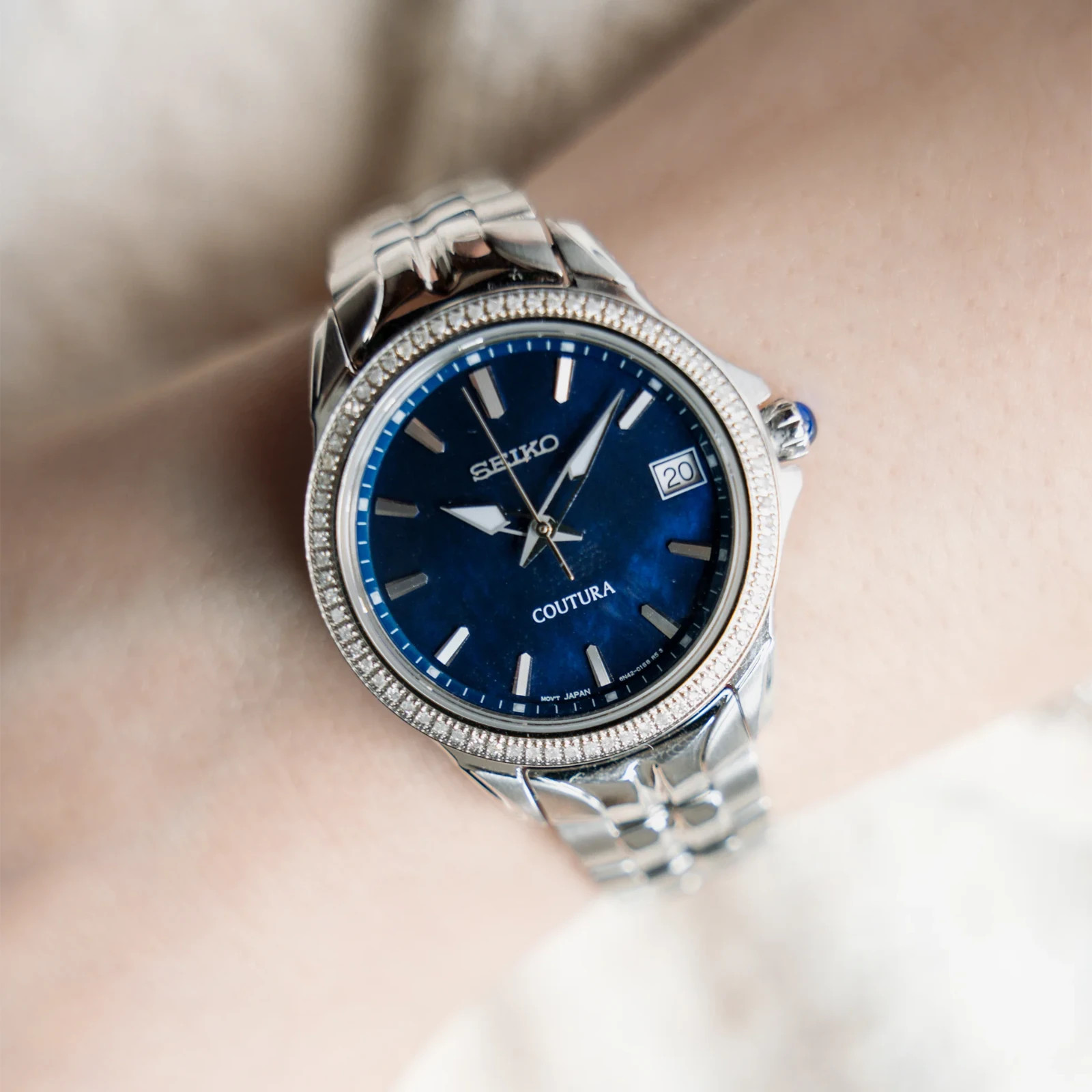 Seiko Coutura 34mm Sapphire Quartz 10 Bar Women’s Watch