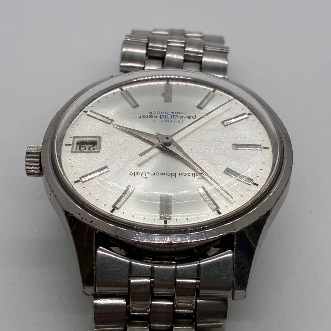 CITIZEN Homer Date 81302-Y, manual winding, working condition, 2330