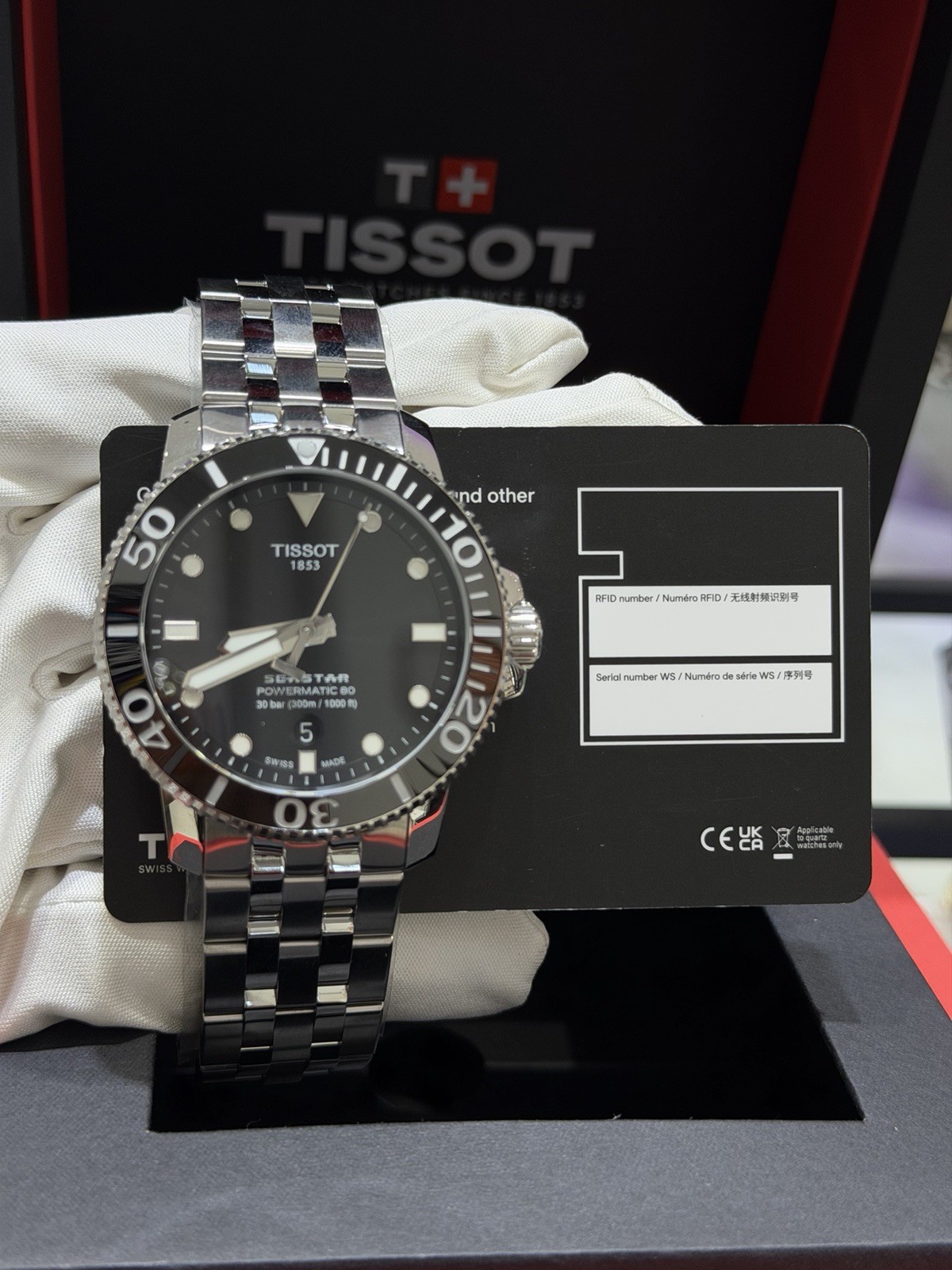 New Tissot 43MM Seastar 1000 Automatic Black Dial Men’s Watch T120.407.11.051.00