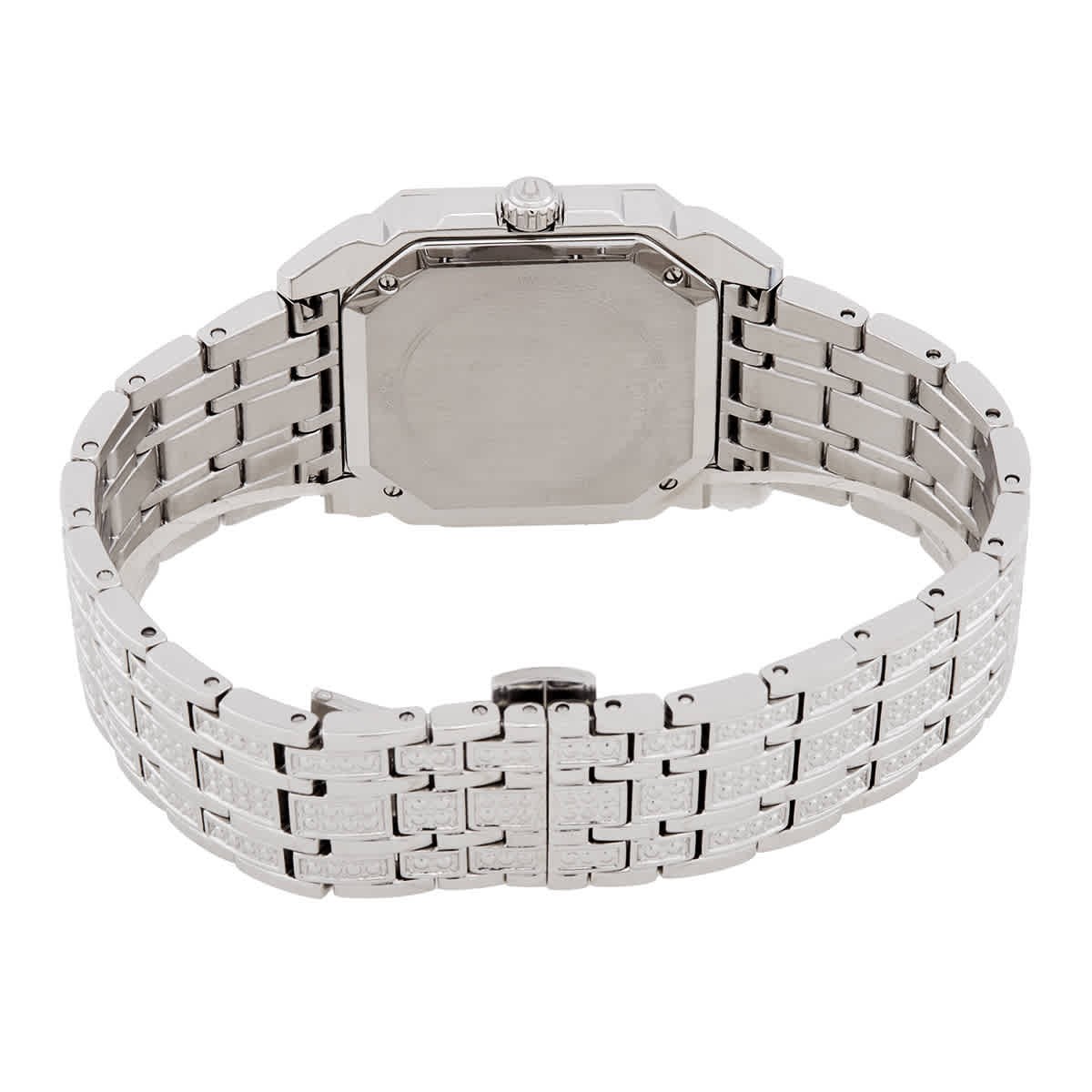 Bulova Octava Quartz Crystal Silver Dial Men’s Watch 96A285