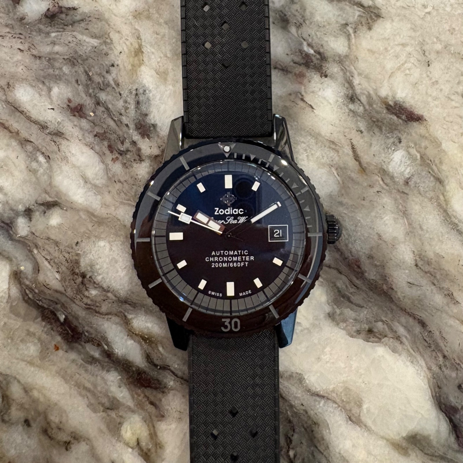 Zodiac Super Sea Wolf – Black Ceramic COSC Limited Edition (ZO9595)
