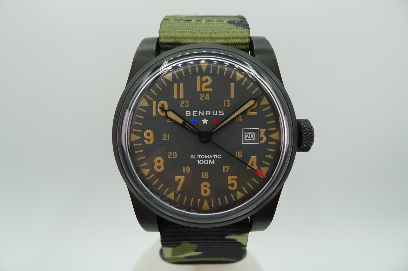 BENRUS HERITAGE FIELD WATCH PVD 100M 41MM SOLD OUT AUTOMATIC LIMITED 100 PCS