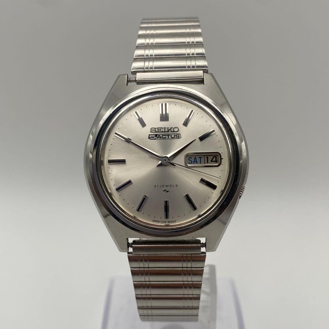 [Working Condition] SEIKO 5ACTUS 7019-8010 Automatic Watch 【USED】