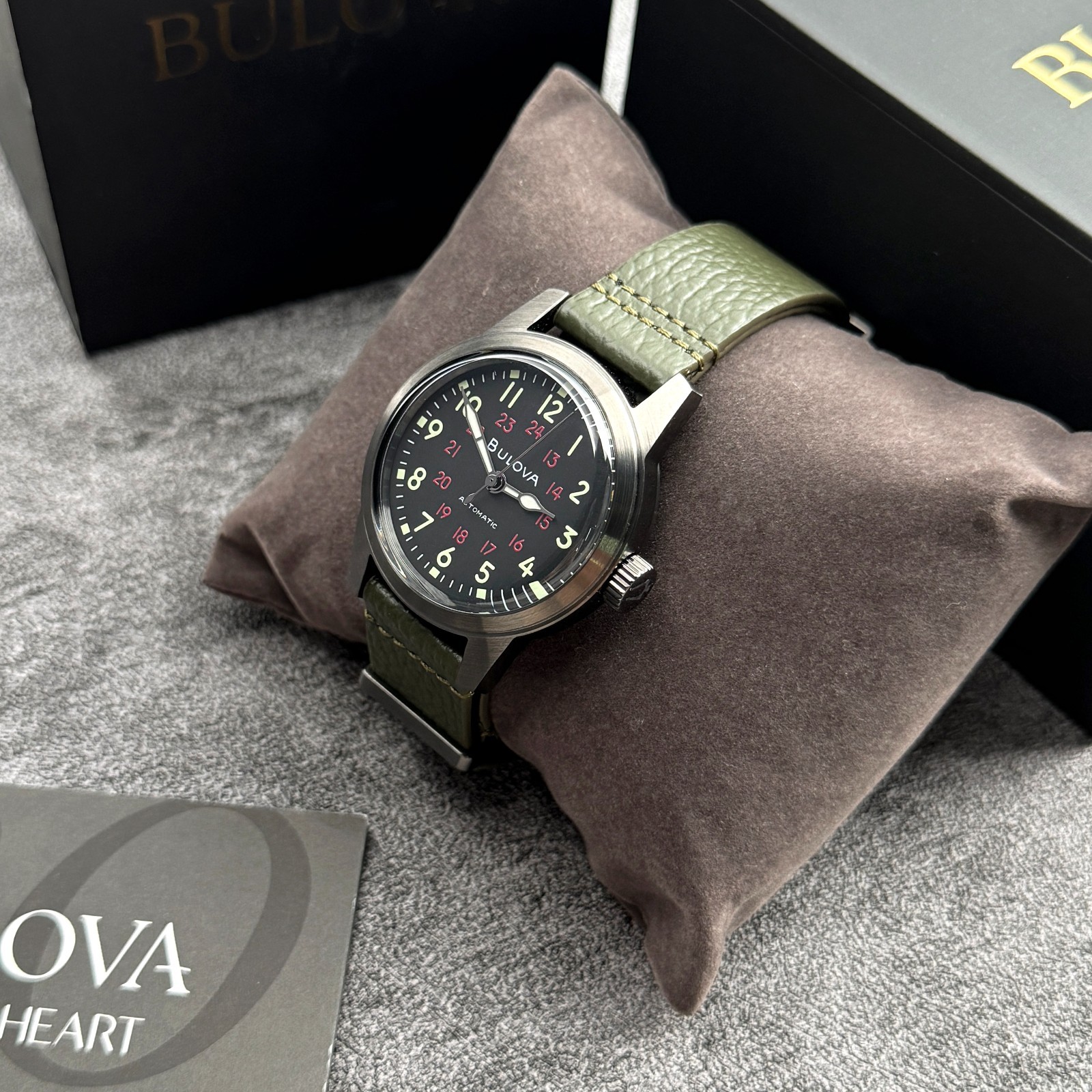 Bulova Hack VWI SPECIAL EDITION Black Dial Automatic Men’s Watch 98A255