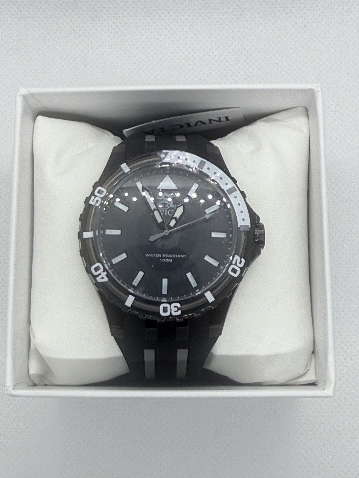 Invicta Men’s Watch Subaqua Quartz Black and Grey Silicone Rubber Strap 69447