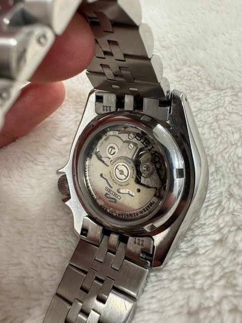 Seiko 5 Sports SSK033K1 GMT Automatic White Dial Watch *READ DESCRIPTION*
