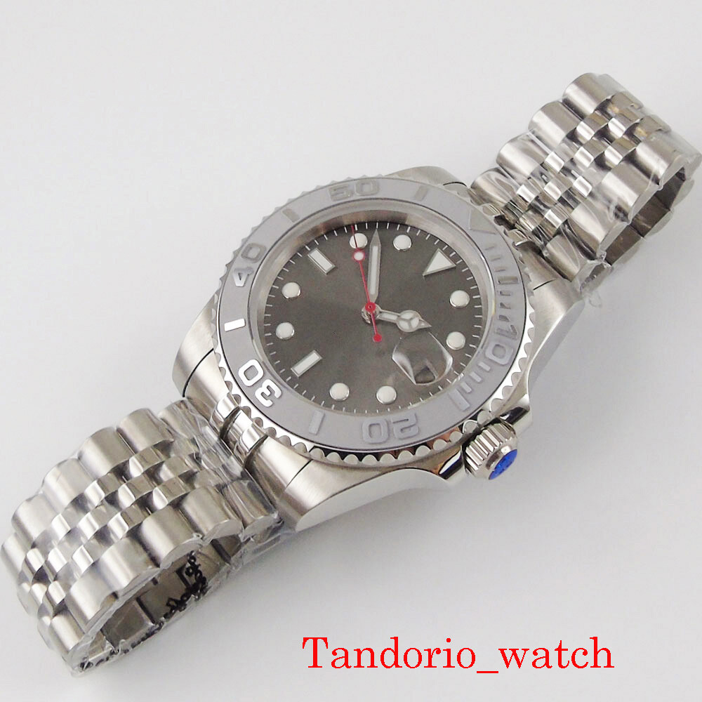 40mm Bliger MIYOTA NH35A Automatic Mens Watch Sapphire Glass Jubilee Bracelet