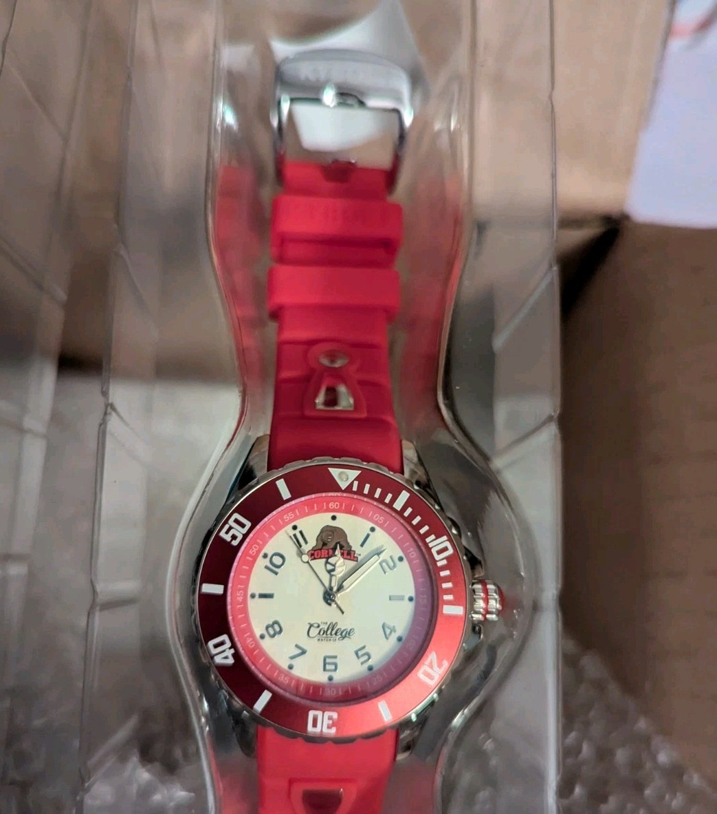 KYBOE! “The College Watch Edition” Cornell Red White 55MM 10 ATM WR Unisex Adult