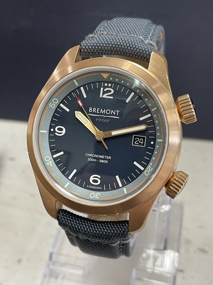Bremont Argonaut Bronze Naval Blue ‘Sargasso’ Dial 42mm Automatic Watch