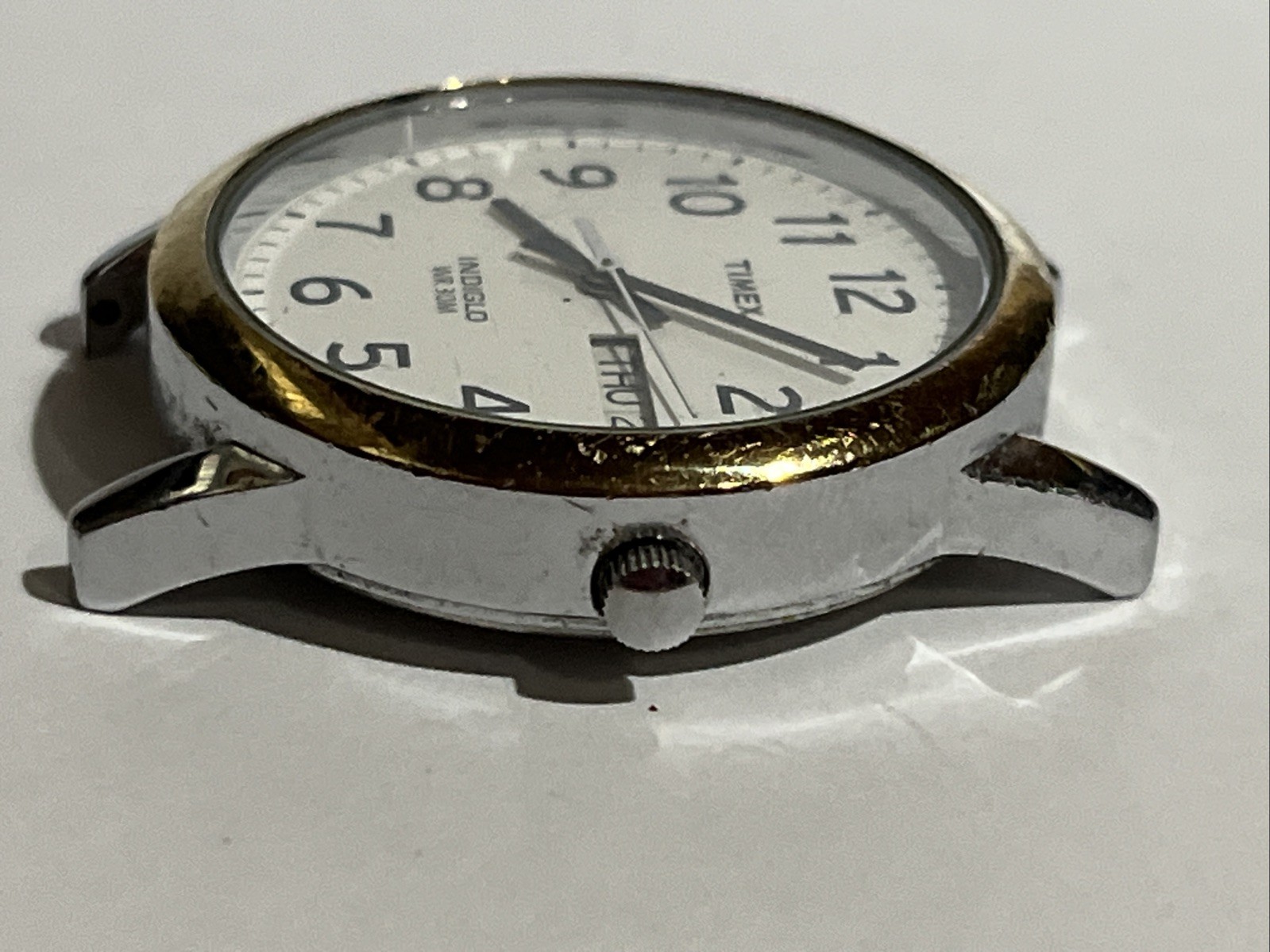2 Timex EASY READER Indiglo WR30M Mens Watches No Bands Need Batteries