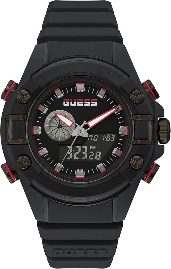 Guess GW0269G3 Men Black Polycarbonate Analog Digital Watch