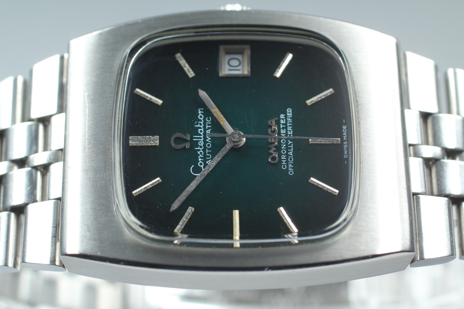 Vintage OMEGA Constellasion TV Auto 168.0059 Chronometer Cal.1011 Black Dial Men