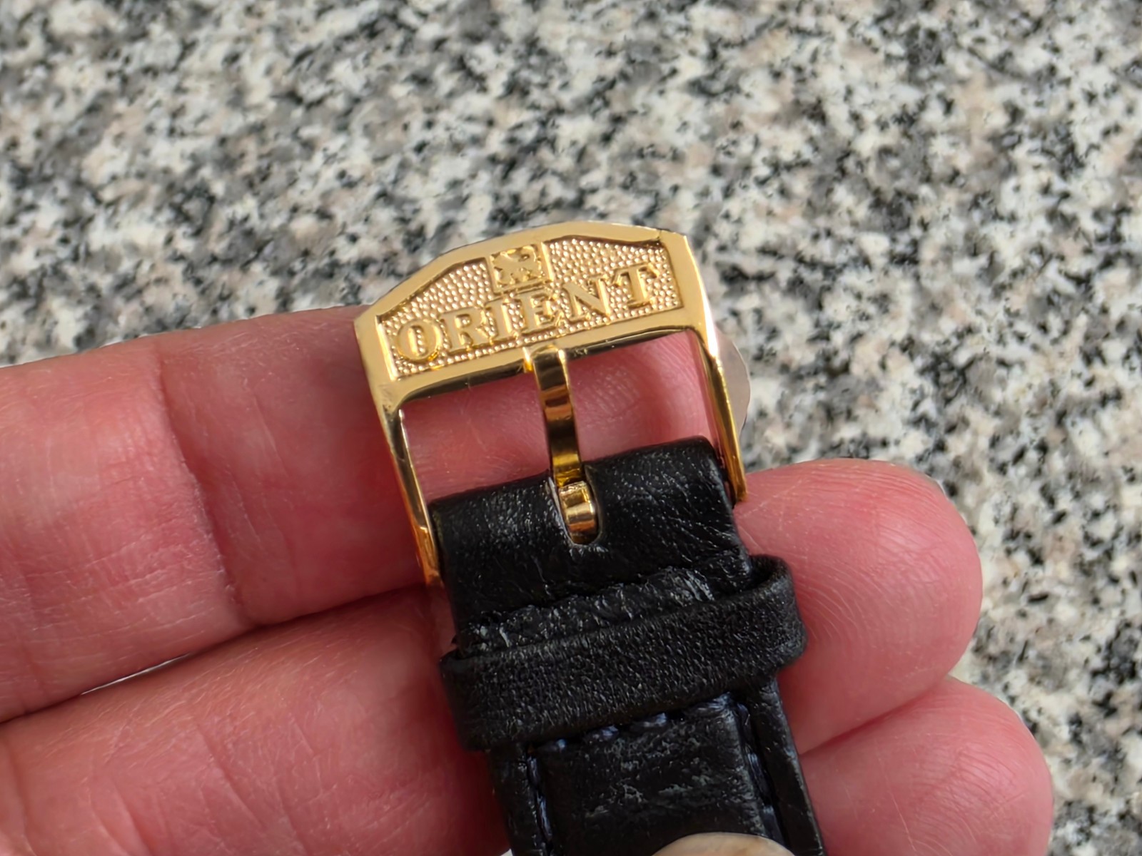 RARE Vintage Orient President Day/Date Auto Watch Rare Gold Dial 46e001-91