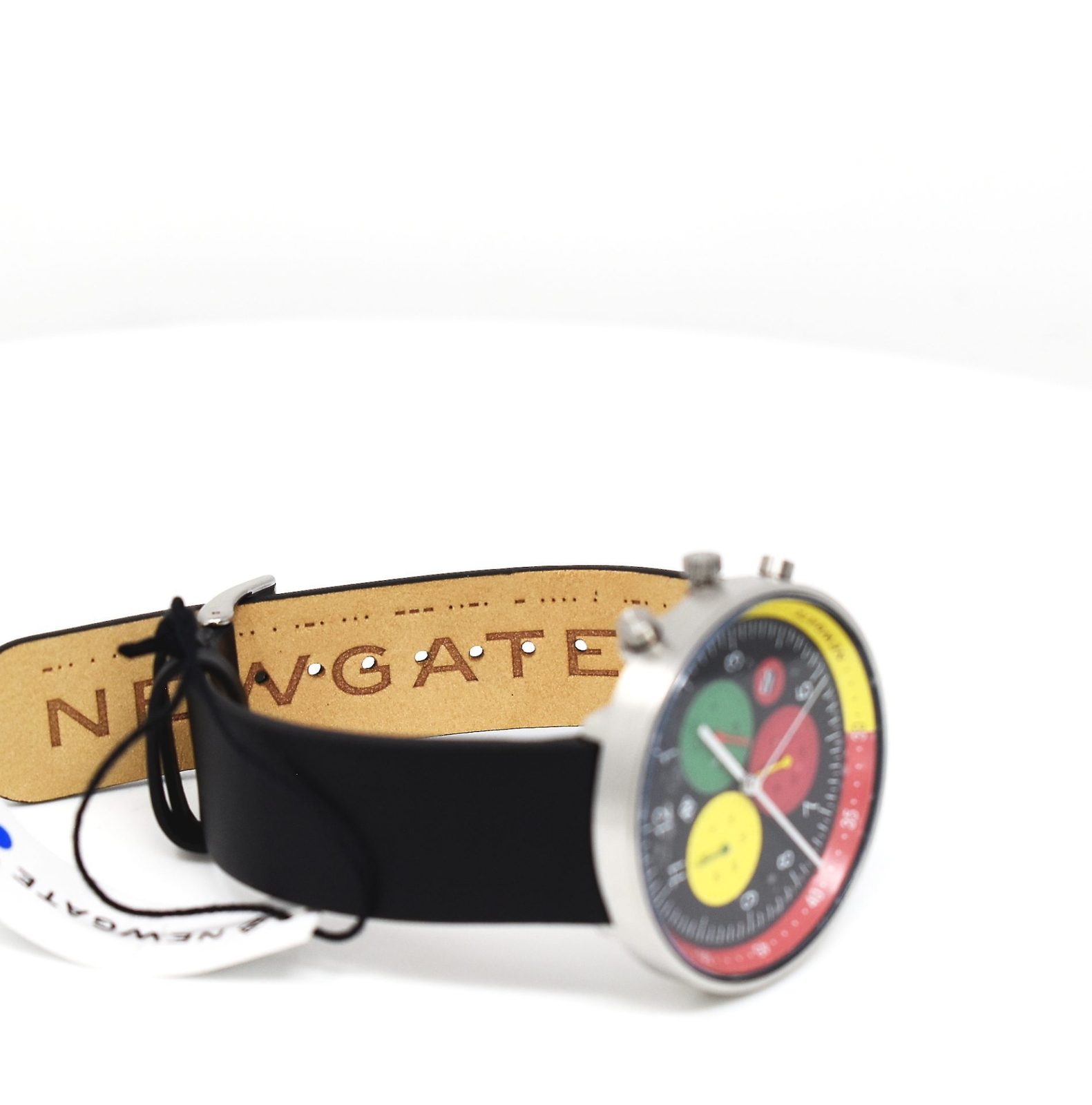 Newgate G6 Men’s Wristwatch Watch Multicolour Canvas/Black Leather Straps