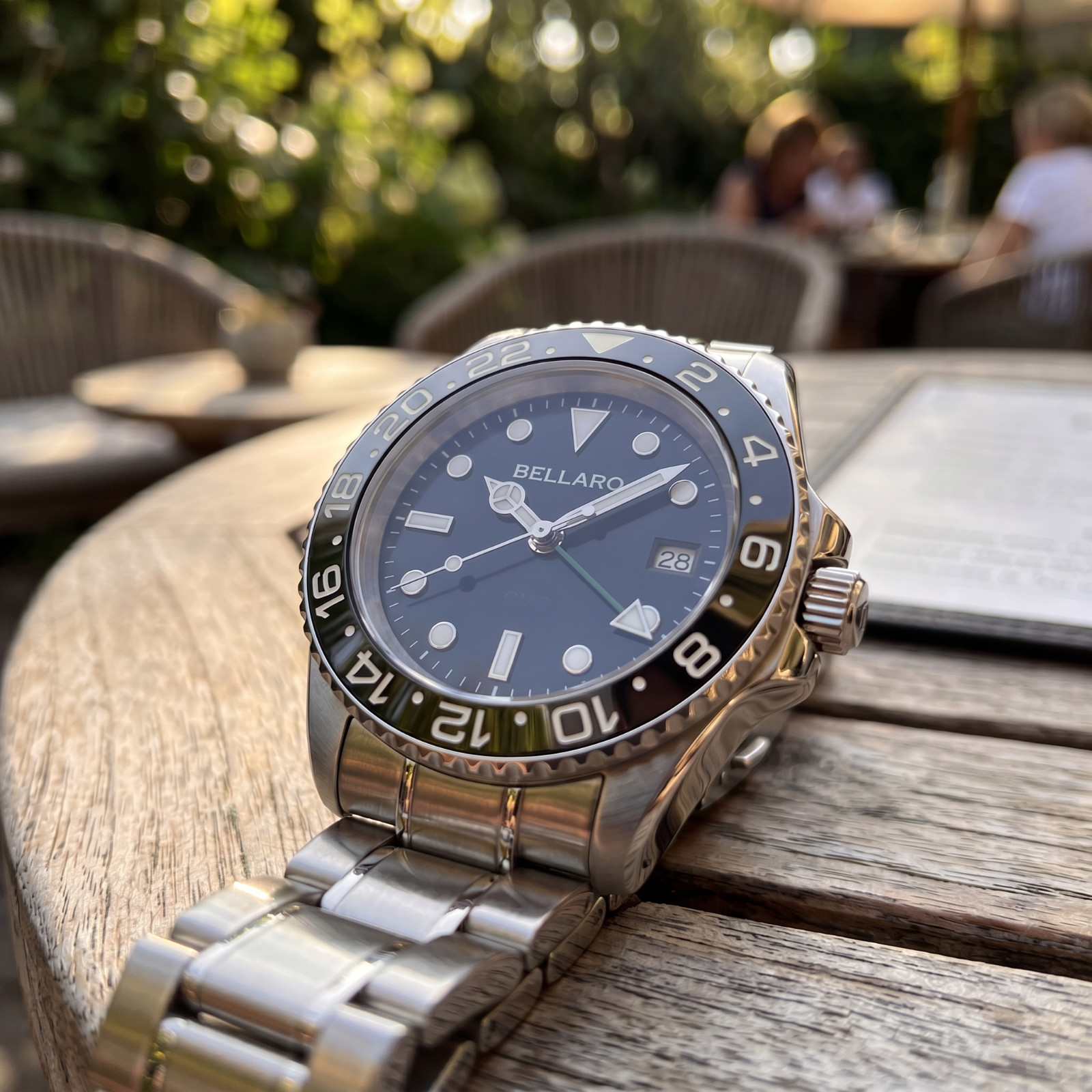 BELLARO Navex style Watch – NH35 Automatic – Sapphire Crystal Black Dial